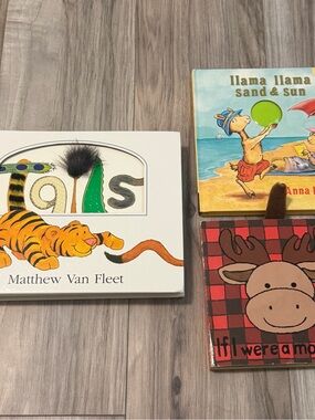 Kids Books - 3-Pack Board Book Animals Set (Assorted Colors)